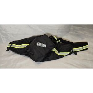 Walking Shop By Sportsline Reflective 3 Compartment Adjustable Waist Belt Bag